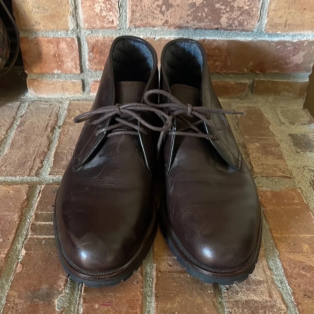 Cole Haan Brown Leather Chukka Boots